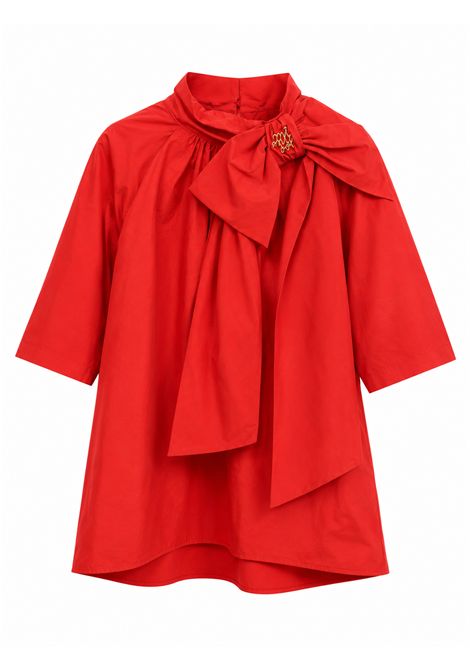 Abito con fiocco MIMISOL | MFAB800 MT TS0530RED